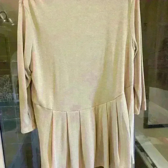 Style & Co. Latte colored open cardigan. Size Large. Worn once. - Picture 4 of 4